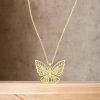 Altın Kelebek Kolye