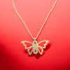 Altın Kelebek Kolye
