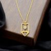 Çerçevede Kalp Altın Kolye